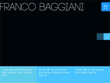 Tablet Screenshot of francobaggiani.it